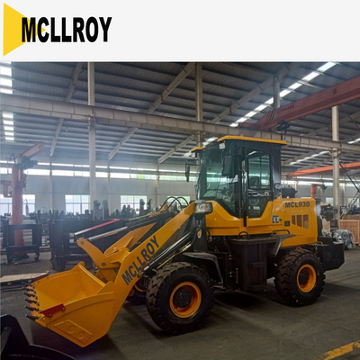 Wheeled Articulated Front End Loader Mini Compact With 1.3cbm Bucket