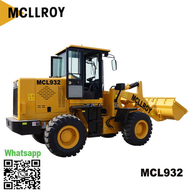 Multifunctional Small Wheeled Loader 58kw For Construction Engineering