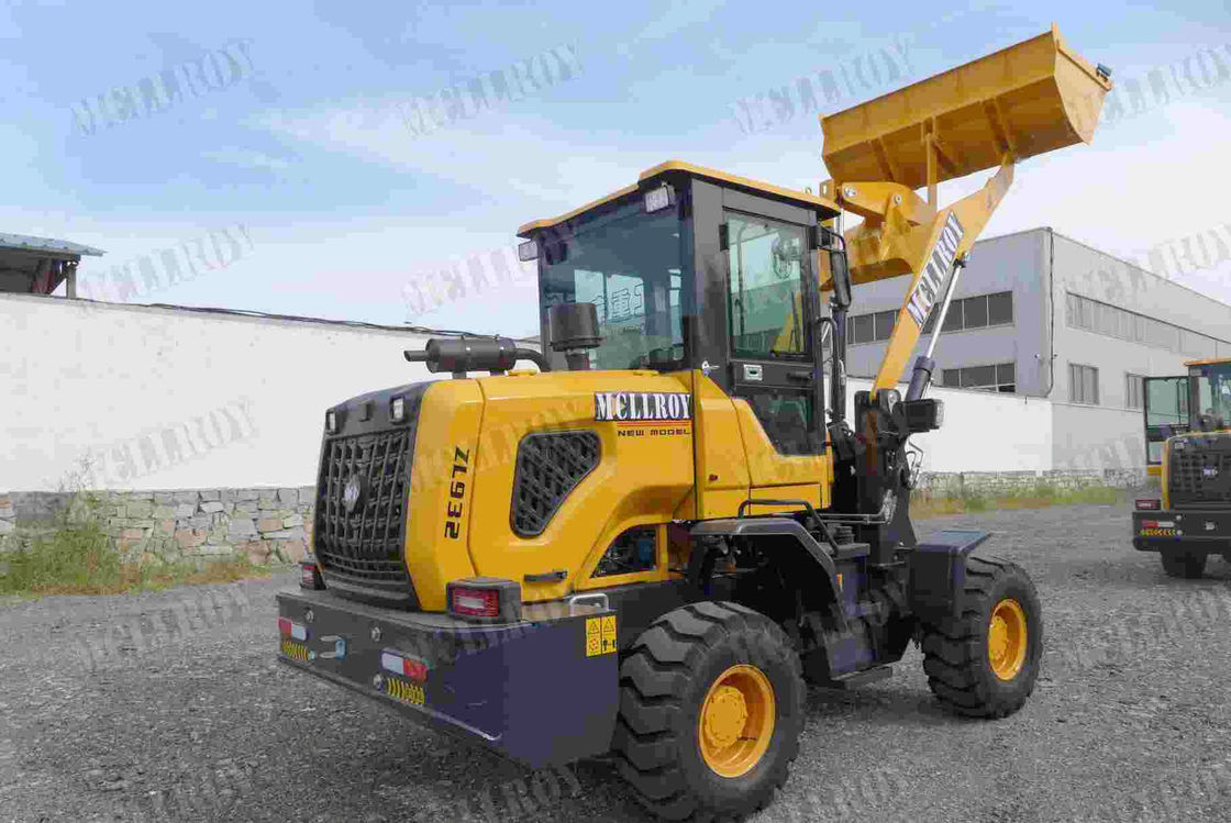 Front End Bucket Wheel Loader Machine Air Brake 3900kg Operating Weight