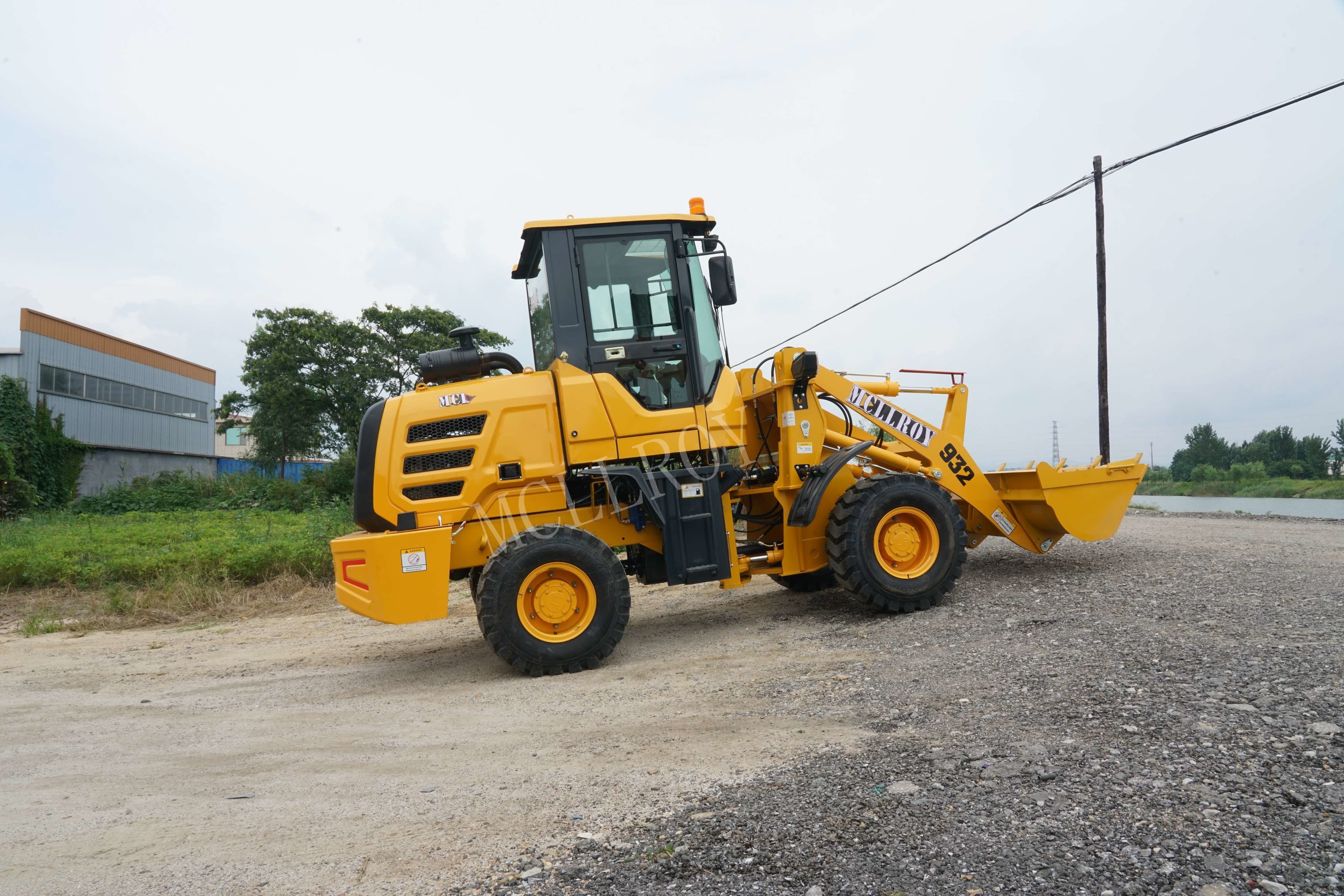 Hydraulic Front  2 Ton Wheel Loader YN490 Turbo Charged Engine