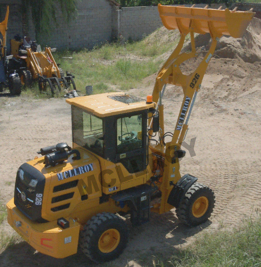 Mini 1.5 Ton Wheel Loader Mechanical Joystick EU Stage II