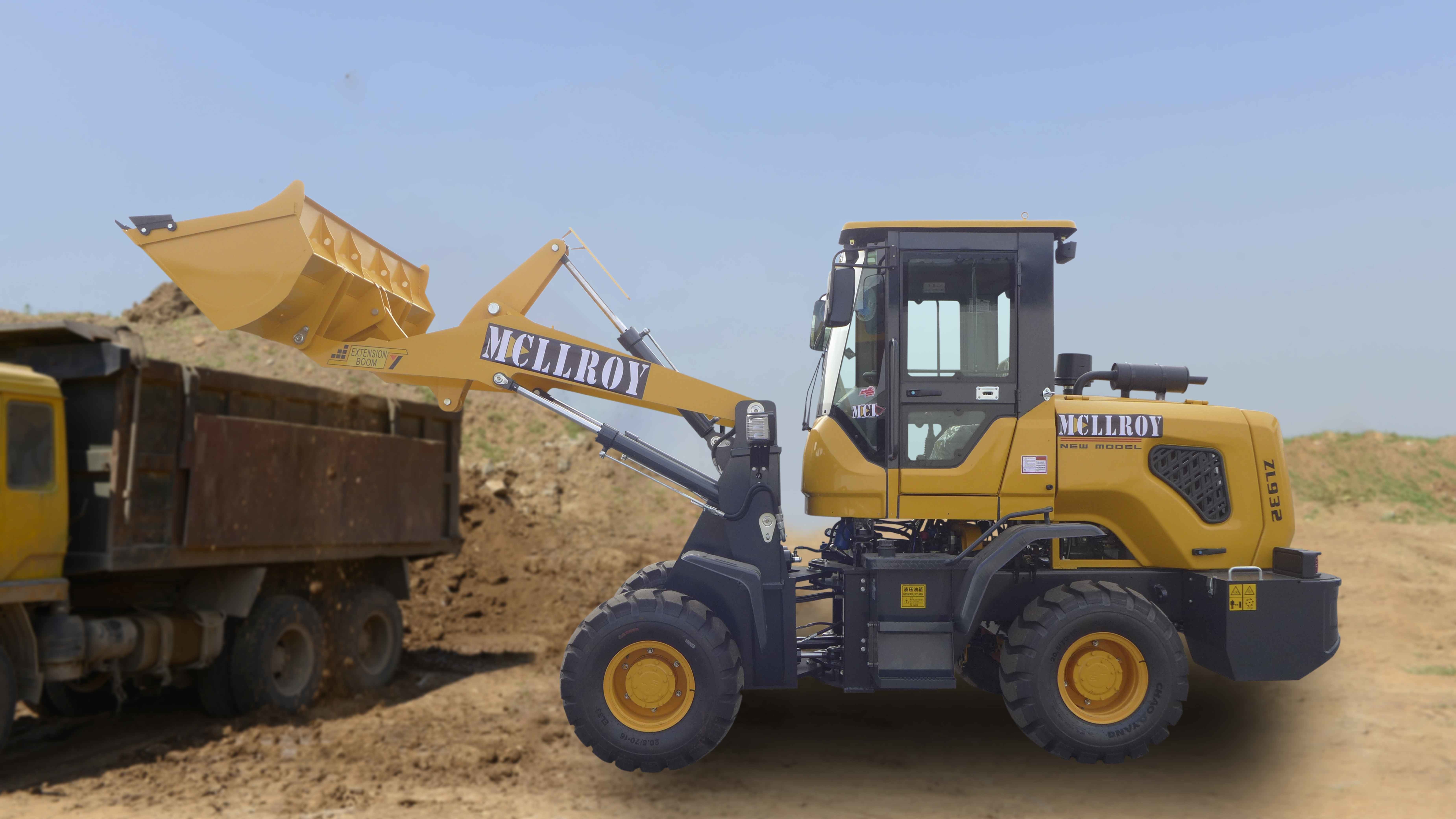 Powerful Wheel Loader Machine Changfa 490 Supercharged Engine 1500-2000 Kg Load Capacity