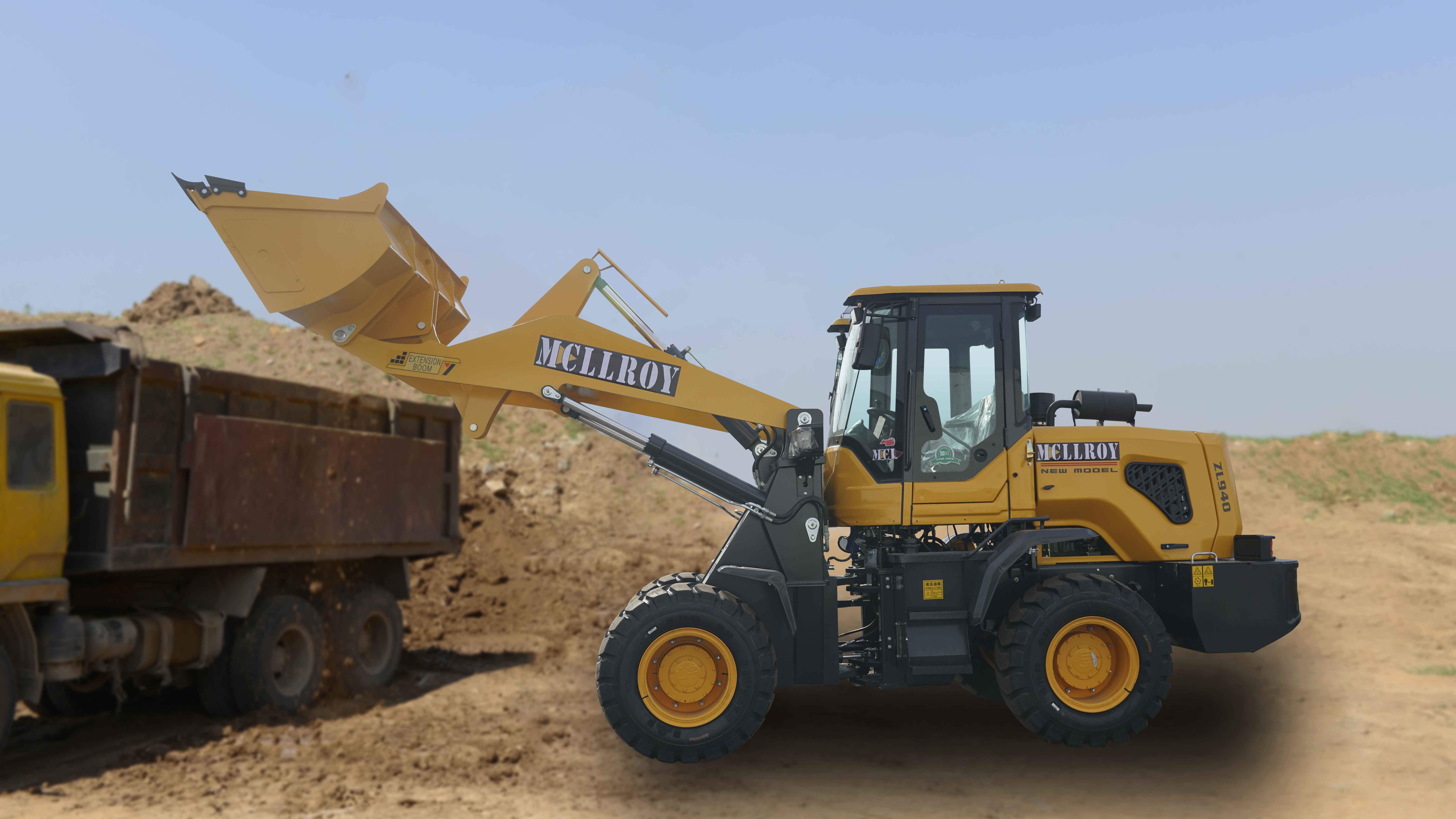 EU Stage II Compact Wheel Loaders 1.2m3 Bucket Large Hub Reduction Axle