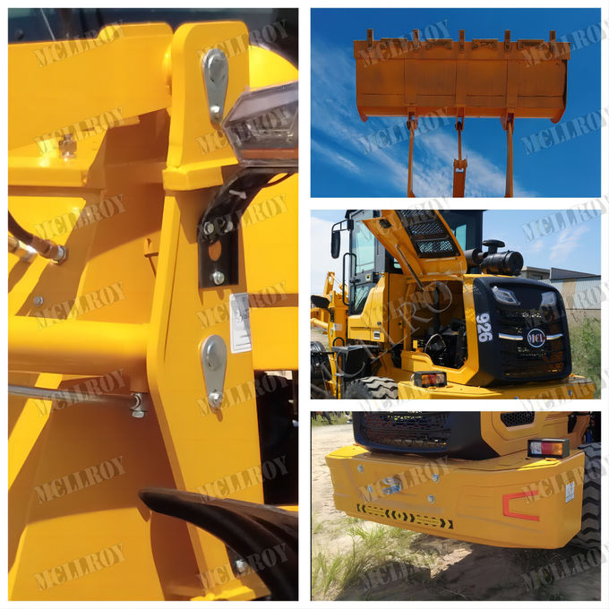 42kW Front End Wheel Loader Axle pelle de chargement à contrat de 2210 millimètres 0